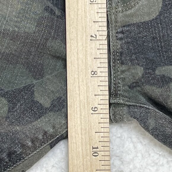 Hudson Jeans Womens Sz 27 Green Camo Nico Super Skinny Ankle Mid Rise 28x27 - Picture 6 of 12